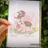 Wolpertinger - "I love spring" Seasonal Print