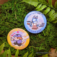 Image 2 of 2.25" "Artist/Writer with a day job" Buttons
