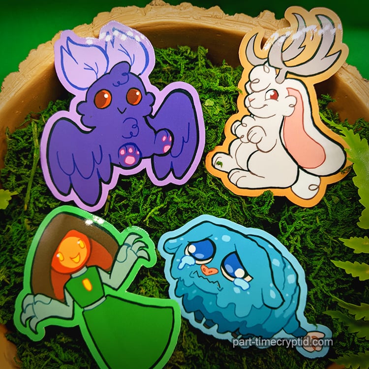 3" CRYPTID SQUAD Vinyl Stickers