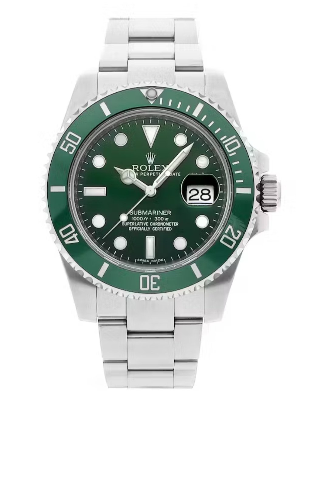 Submariner Hulk 116610LV Free Shipping Comes with Box papers and