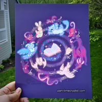 Image 2 of Print - Familiars 8.5"x11" Dark BG