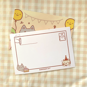 Image of Birthday Cat! Postcard