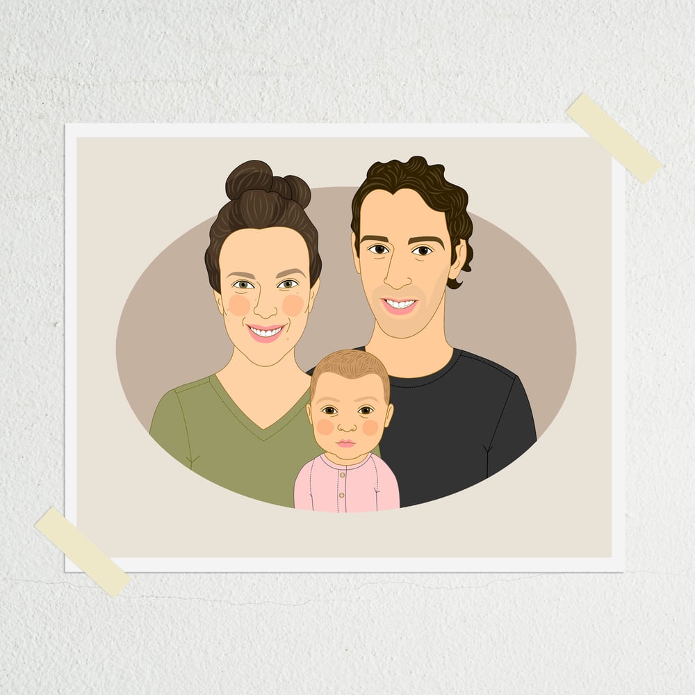 Image of Family portrait of 3 People