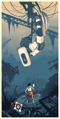 'The Cake Is A Lie' - 12x24" Giclee Print