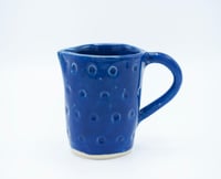 Image 1 of Small Deep Blue Dotted Pitcher