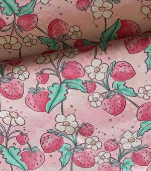 Image of Strawberry Flowers Leggings/Cycling Shorts 