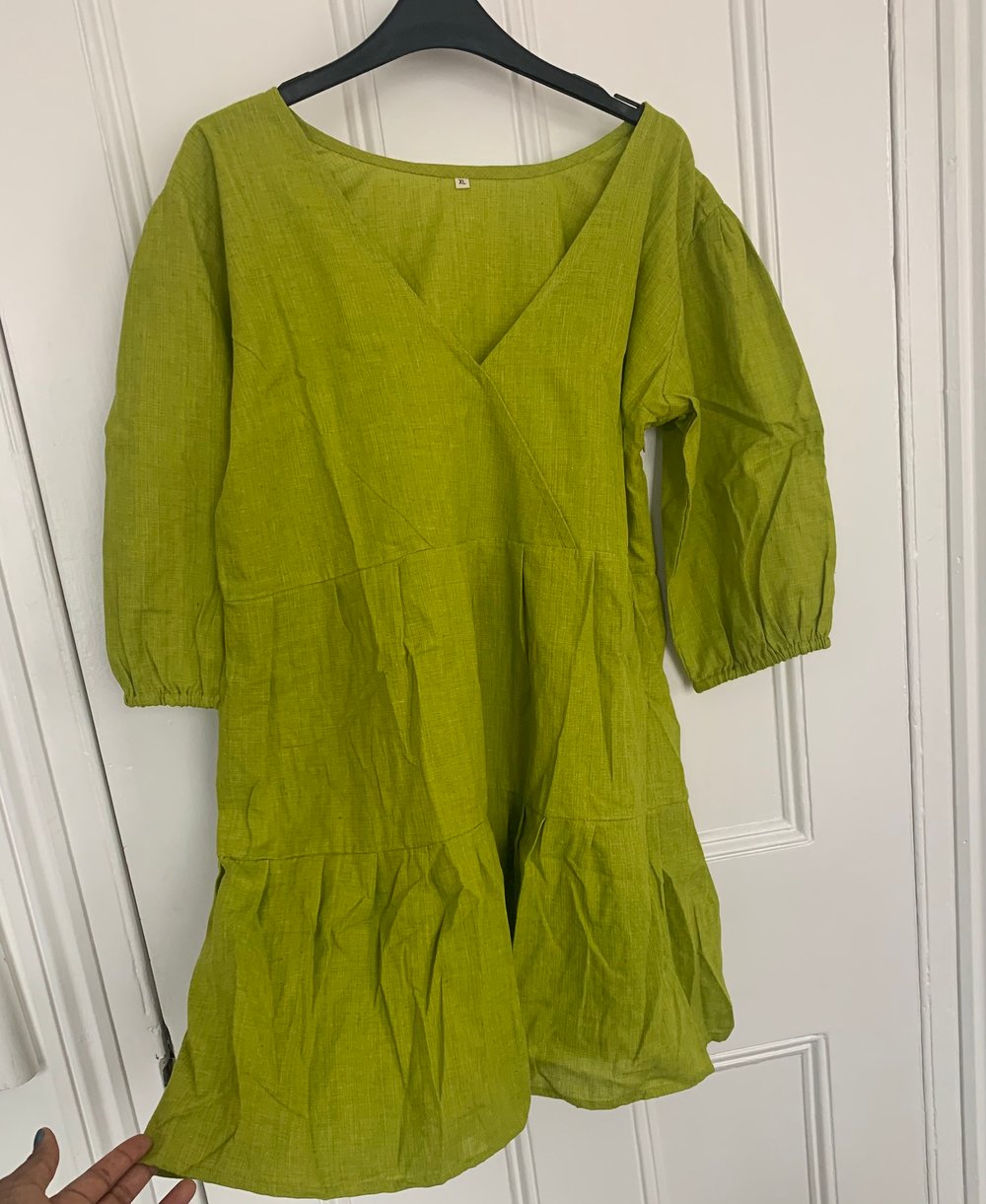 Image of The Laila Dress in Olive 