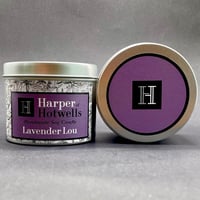 Image 1 of LAVENDER LOU SOY CANDLE IN A TIN