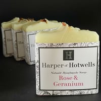 Image 1 of ROSE AND GERANIUM SOAP