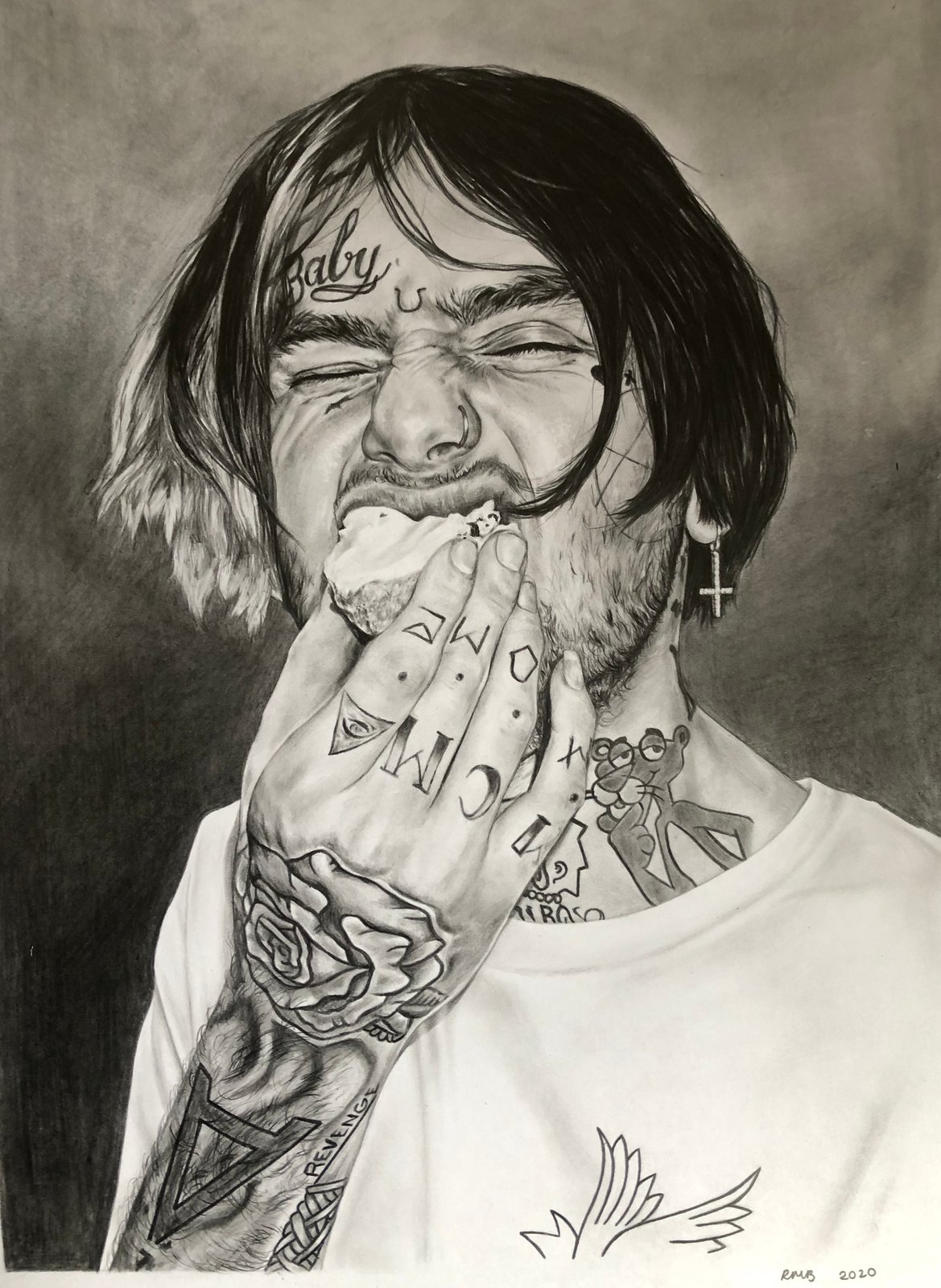 Lil Peep Drawing by Its Perfect Chaos  Saatchi Art