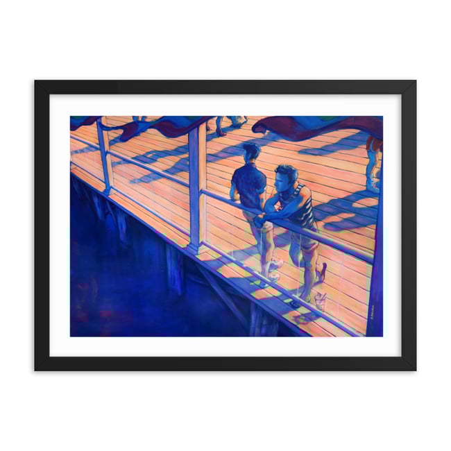Provincetown: Boatslip, End of Summer (Framed Print)