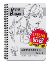 Laura Braga - Sketchbook Vol.1 - Studies and Sketches SALE!