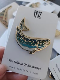 Image 3 of The Salmon Of Knowledge Enamel Pin