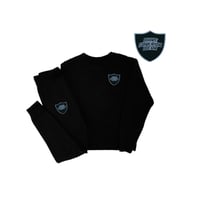 Image 1 of MSW woven badge sweatshirt & jogger set