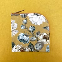 Image 1 of Vintage Sanderson Floral Zip Pouch