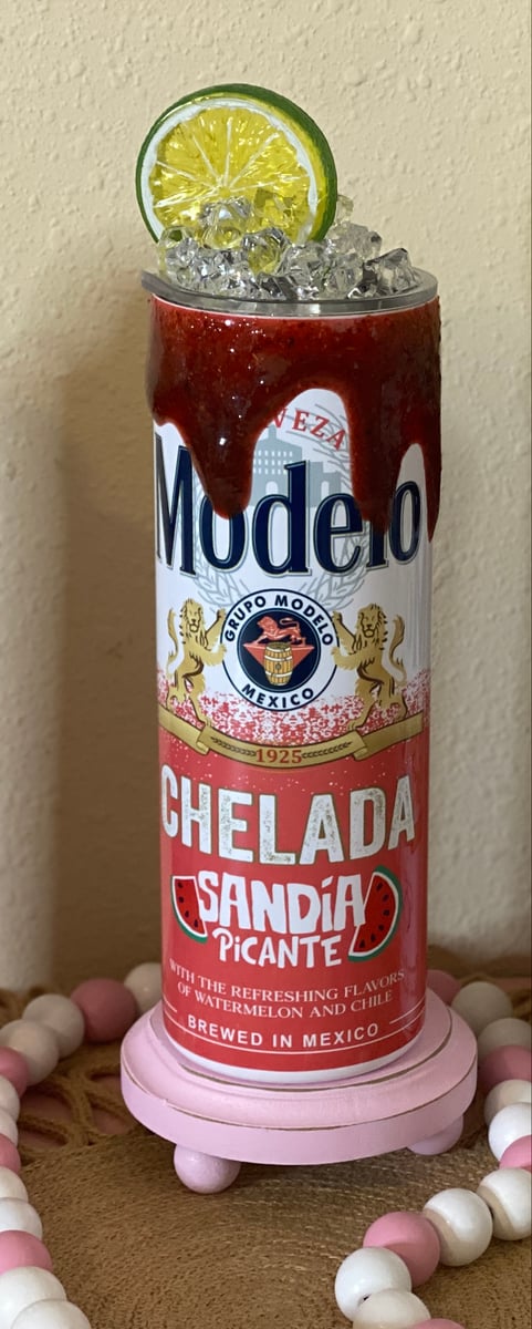 Modelo Chelada Sandia Picante Chamoy Iced Tumbler | _Handmadecustomsandmore