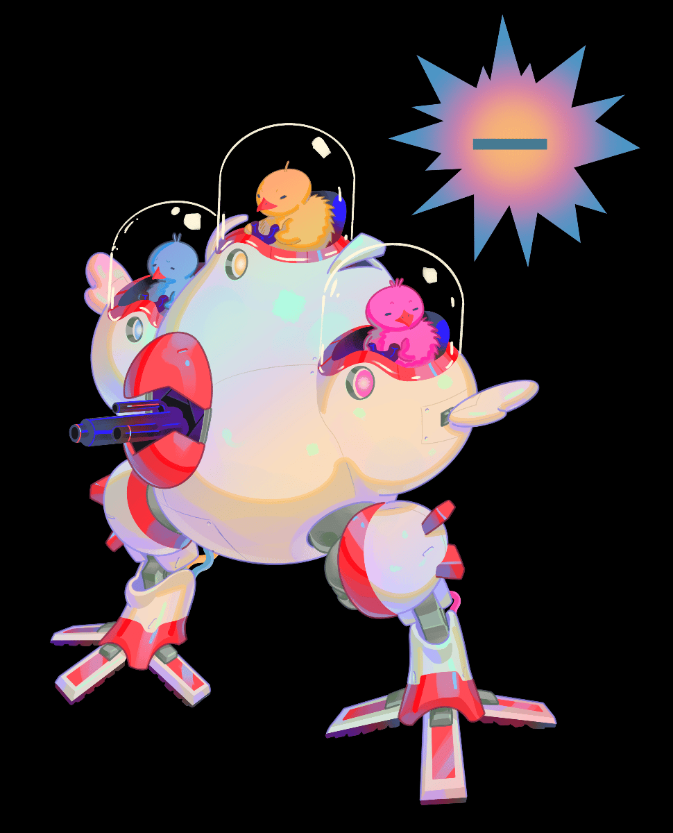 Peeps Mecha Standee