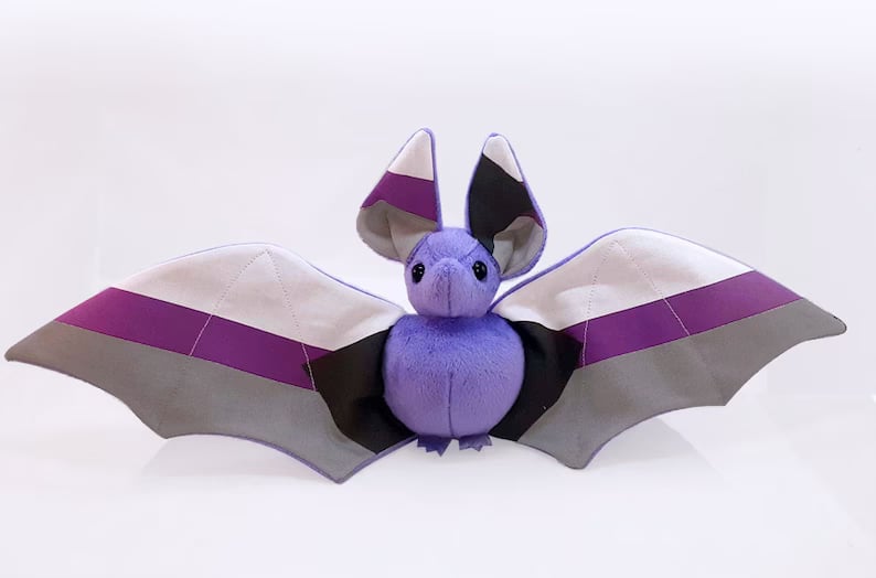 Image of Demisexual pride bat - Made to order - Multiple colour options