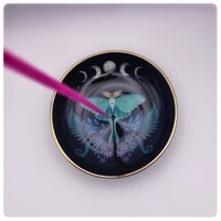 Image 3 of Luna Moth Ceramic Incense Holder
