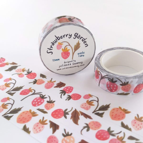 Image of Strawberry Garden Washi Tape