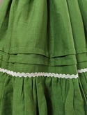  Monika Skirt - Green Linen Blend