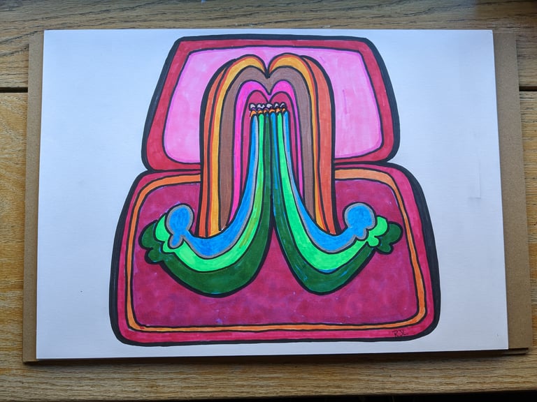 Electric Bubblegum Waterfall