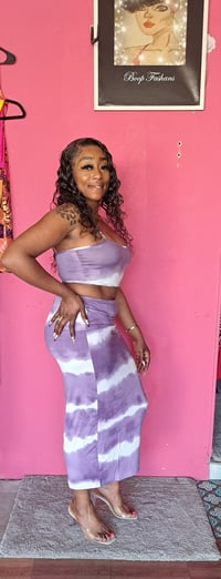 Image 3 of NO COMPETITION TYR DYE MIX MAXI SKIRT SET 