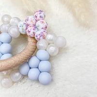 Image 3 of Anneau de dentition .. Hortensia & illusion bleue .. Etoile