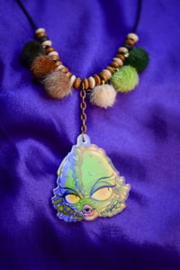 Image 1 of Charm-Puff Necklace: Lucy of the Swamp