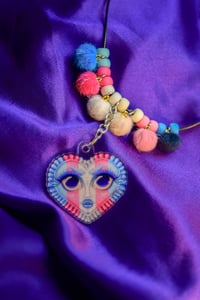 Image 1 of Charm-Puff Necklace: Trans Sweetheart
