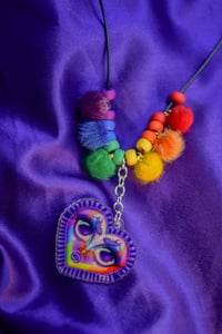 Image 1 of Charm-Puff Necklace: LGBTQ+ Sweetheart