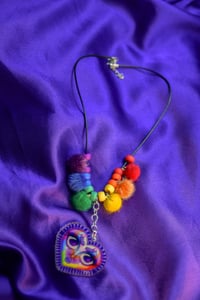 Image 5 of Charm-Puff Necklace: LGBTQ+ Sweetheart