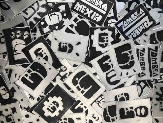 zombra - handpainted stickers pack 