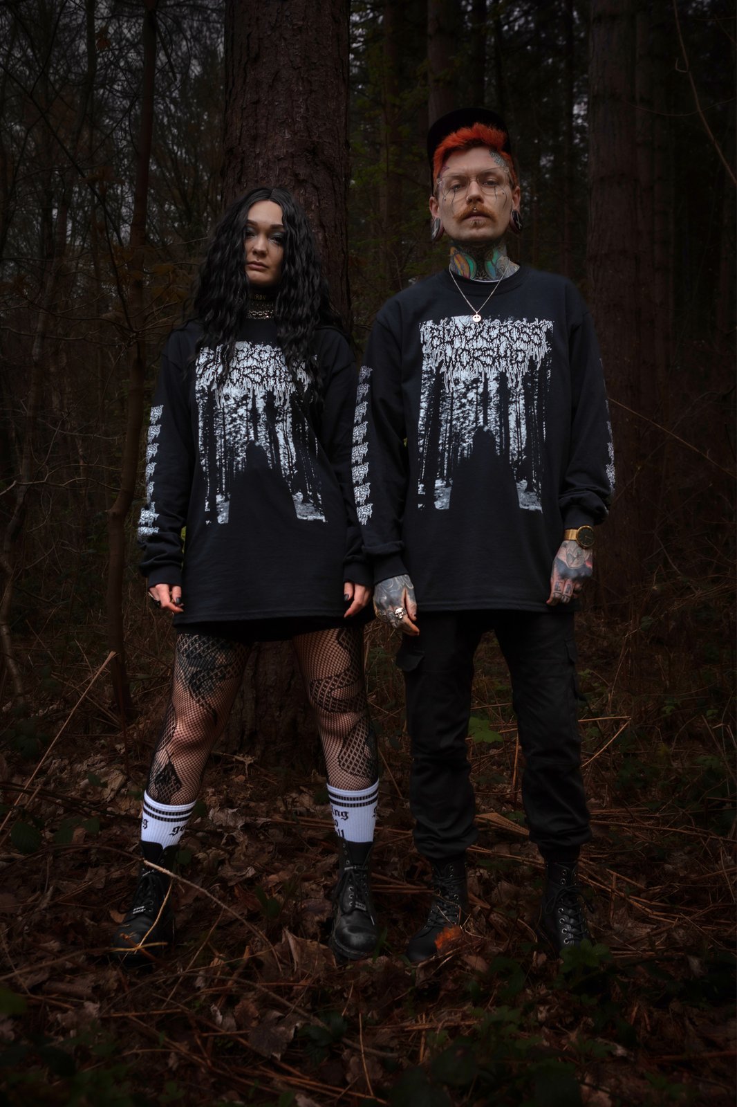 Mörka skogar - black cross worship long sleeve tee | BLACKCROSSWORSHIP