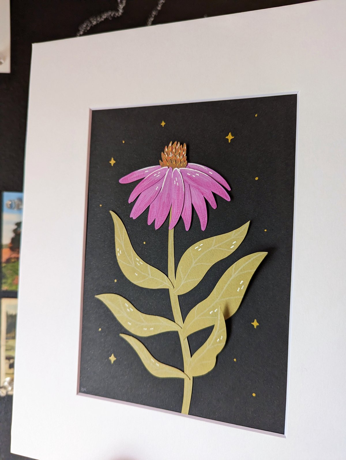 Image of Cut paper coneflower