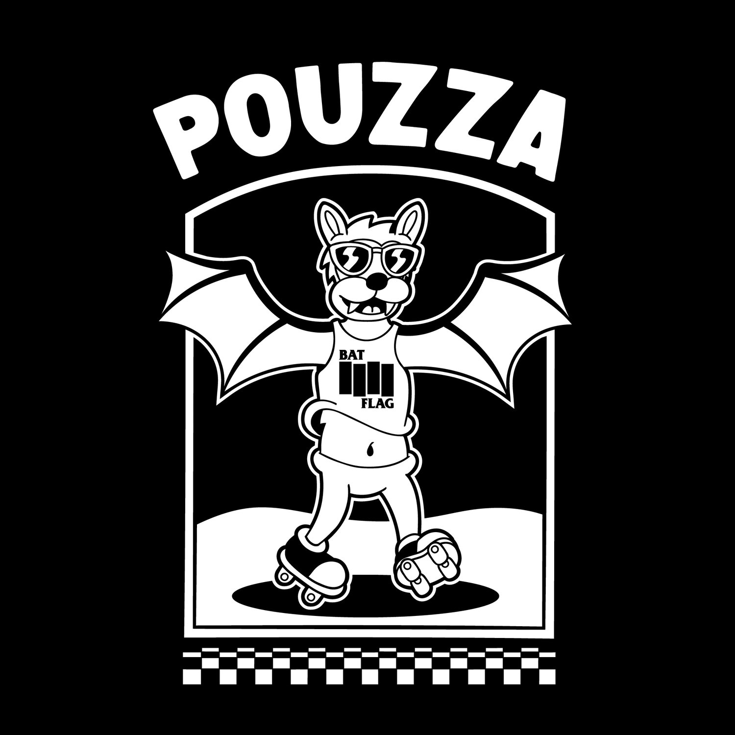 Image of T-Shirt Pouzza " BAT FLAG " by Chris Morin