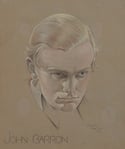 20th Century British Artist Thomas Manton 'Portrait of John Barron, 1941'