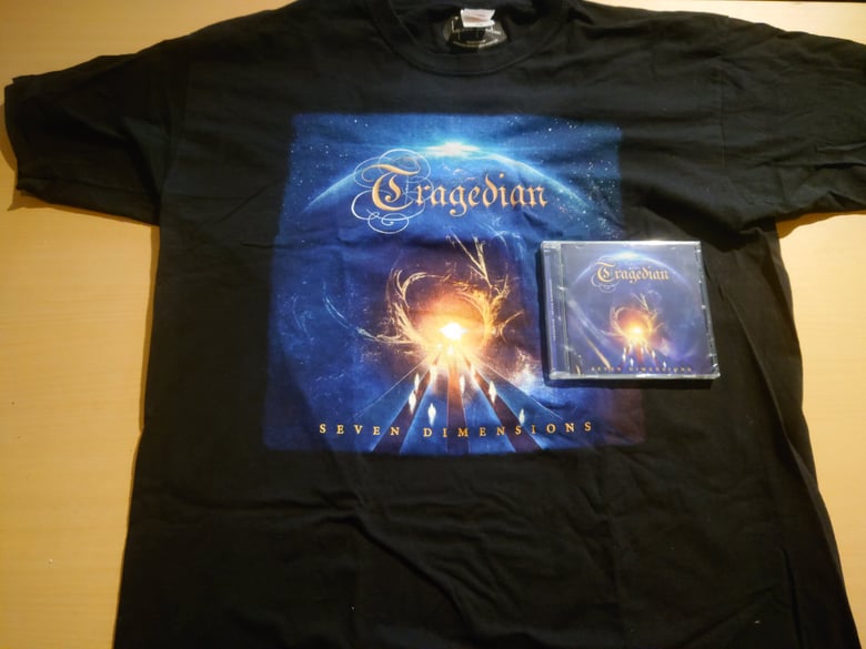 Image of The Seven Dimensions album cover t-shirt + CD