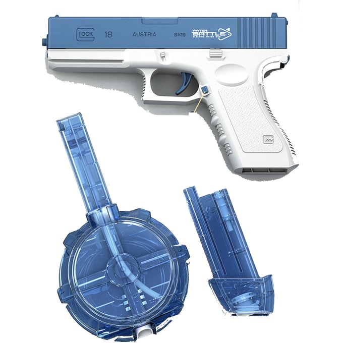 Image of Electric Water Gun; New Water Gun Electric Glock Pistol Shooting Toy Full Automatic Summer Water Bea