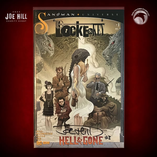 Image of JOE HILL 2023 CHARITY EVENT 64: SIGNED Sandman/Locke & Key "Hell & Gone" # 1 Gabriel Rodriguez cover
