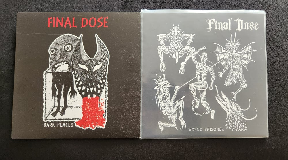 Final Dose - Dark Places 7" plus bonus flexi (World prisoner)