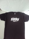 Filthy Supply Co. Team Filthy Logo Retro Arm patch T-shirt Black