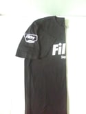Filthy Supply Co. Team Filthy Logo Retro Arm patch T-shirt Black