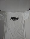 Filthy Supply Team Filthy Logo and Retro Arm patch T-shirt White