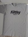Filthy Supply Co. Team Filthy Logo Retro arm patch T-shirt Grey