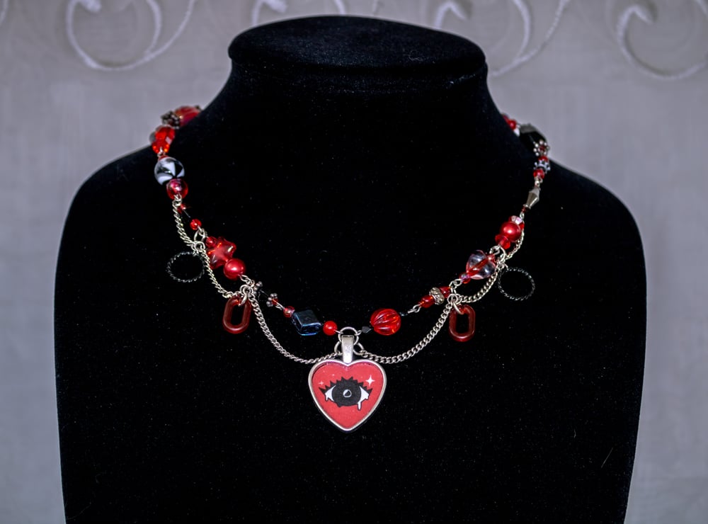 Image of Heart Eyes Necklaces