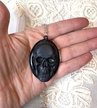 Image 1 of Black Skull Necklace For Protection by Ugly Shyla 