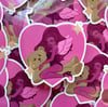 Cupid Girly with Bear Sticker