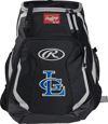 Rawlings R500 Team Player Bat Backpack | Black or Blue | LG Logo only