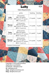 Image 2 of Lofty Quilt Pattern - PAPER pattern